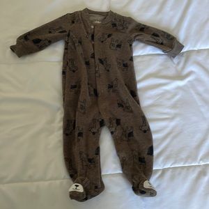 Child of mine by carters. Brown fleece. 3-6 months